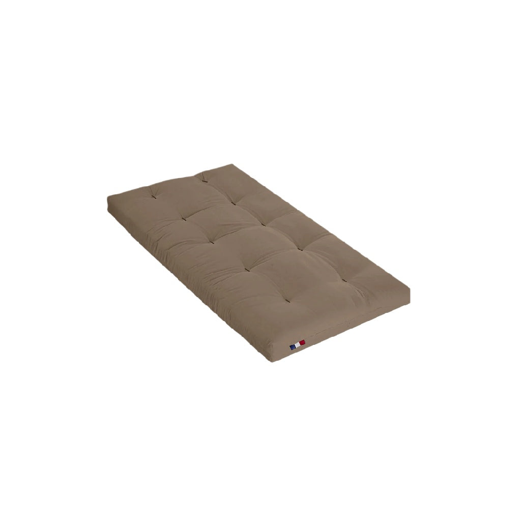 Beige Tatami-Matratze mit Knopfdetail für Schlafzimmer und Gästezimmer